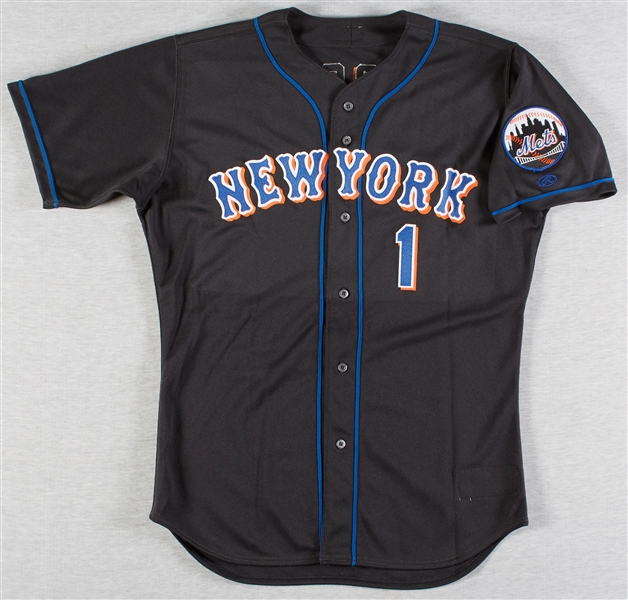 Hubie Brooks 2000 Game-Used Mets Black Jersey (Amazin' Mets LOA)