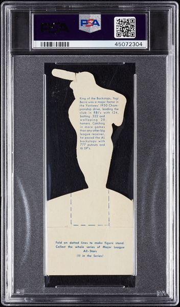 1951 Topps Connie Mack's All-Stars Yogi Berra No. 11 PSA Authentic