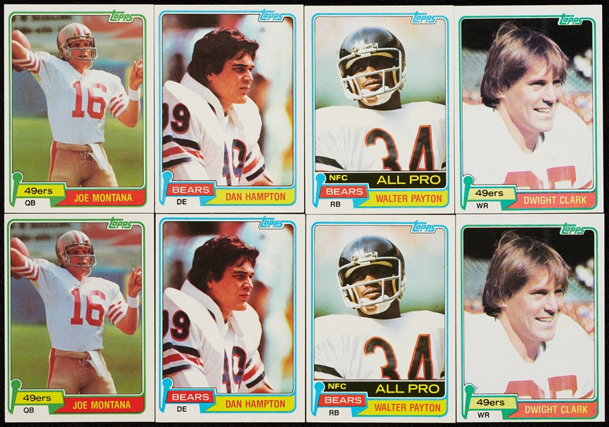 High-Grade 1981 Topps Football Complete Sets (2)