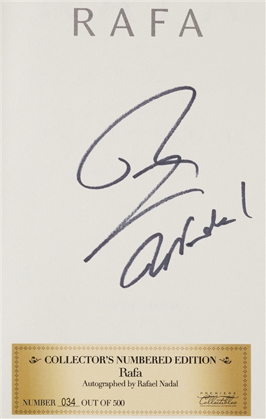 Lot Detail - Rafael Nadal Signed "Rafa" Book