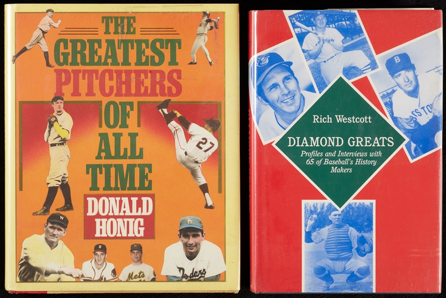 Multi-Signed The Greatest Pitchers of All Time & Diamond Greats Books (2)