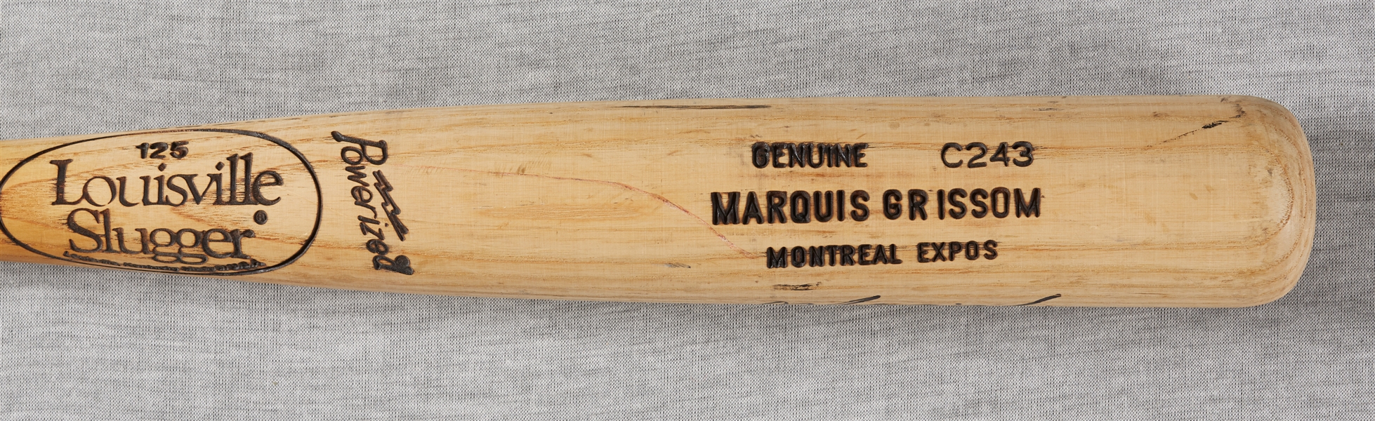 Marquis Grissom Game-Used & Signed Louisville Slugger Bat 