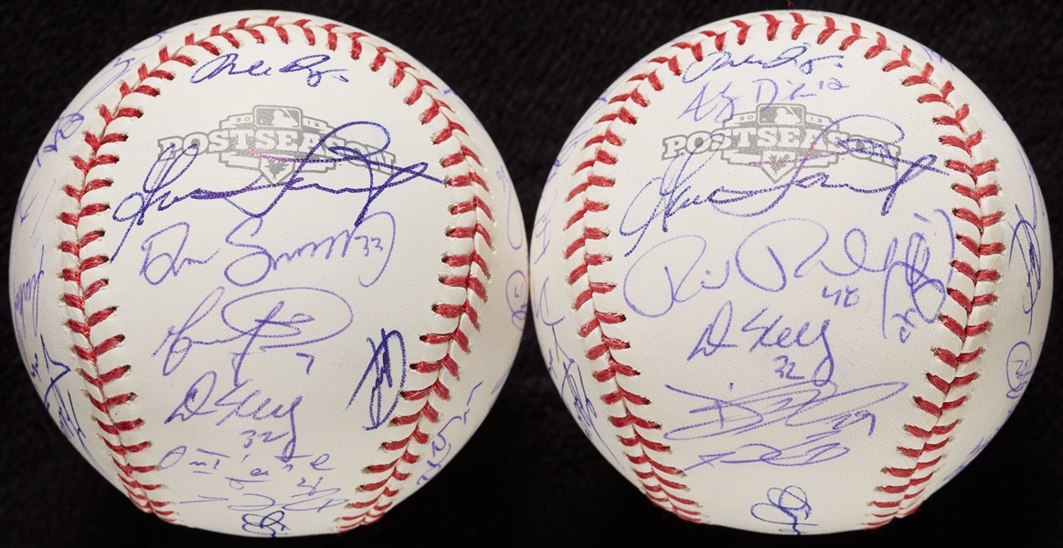 2012 Detroit Tigers Team-Signed Baseballs (2)