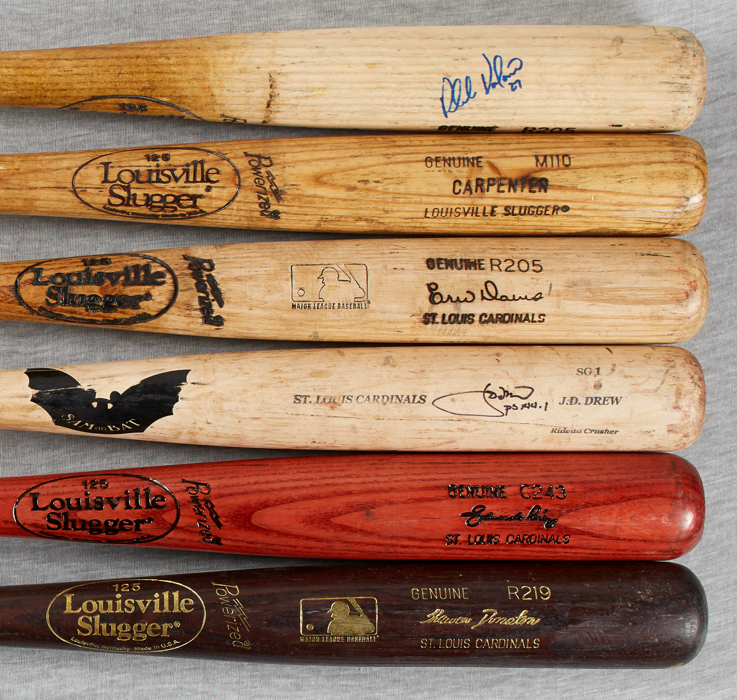 St. Louis Cardinals Game Used MLB Bats for sale