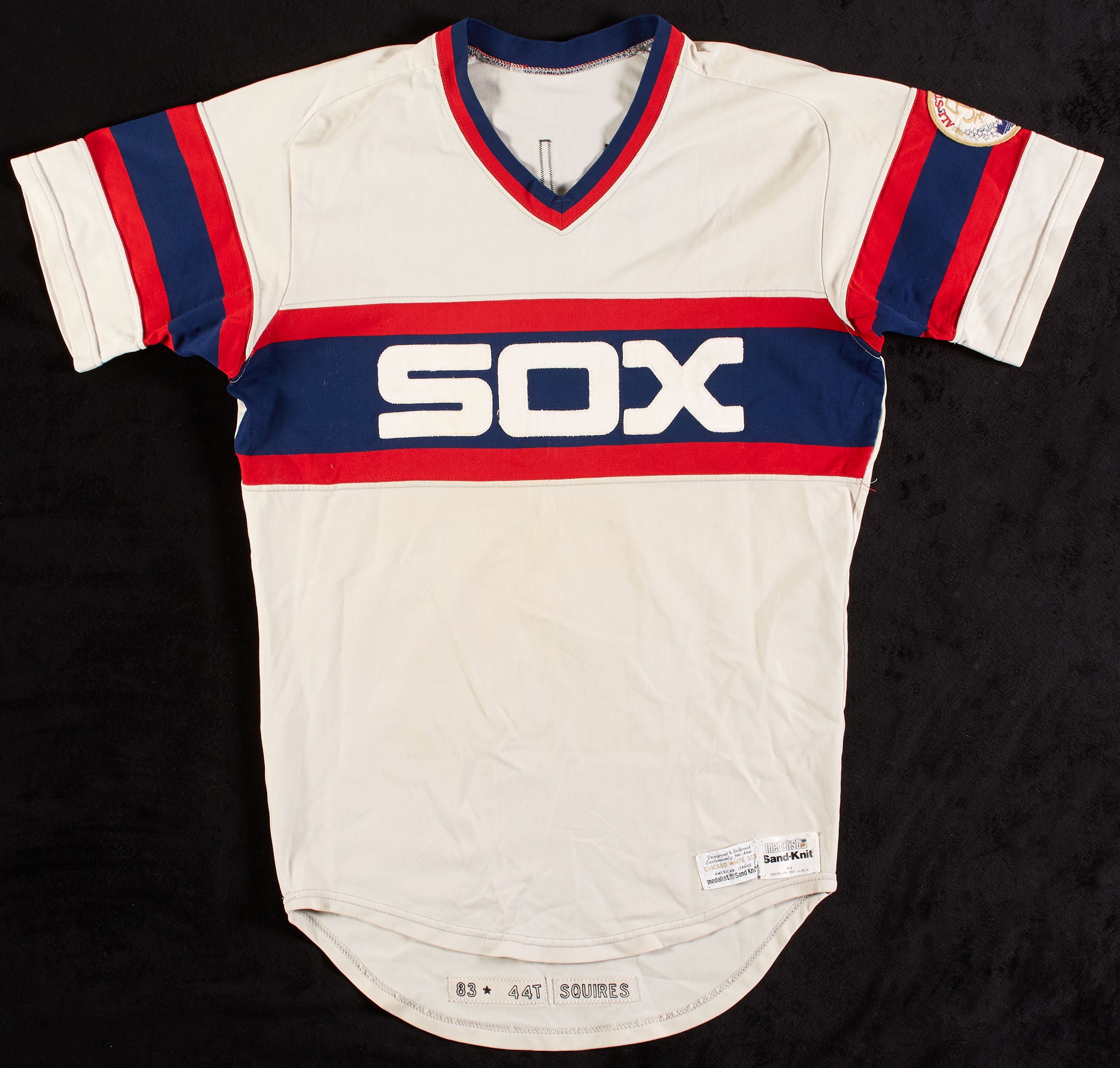 Lot Detail - Mike Squires/Bob Fallon 1983 Chicago White Sox Road Game-Worn  Jersey