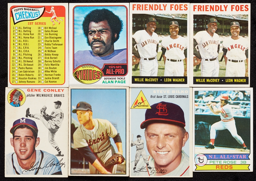 Large Group 1954-75 Vintage Baseball and Football (1,600)