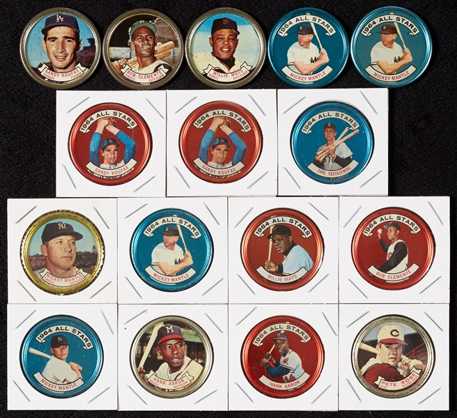 1964 Topps Baseball Coins Complete Set, With Extras (364)