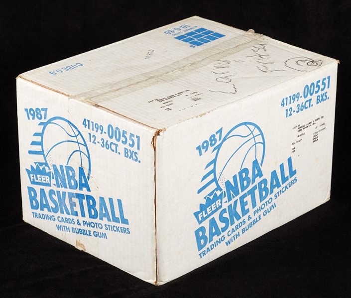 1987-88 Fleer Basketball Wax Box Sealed Case (12/36) (Fritsch/BBCE)