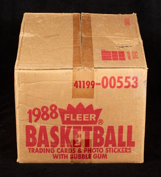 1988-89 Fleer Basketball Wax Box Sealed Case (12/36) (Fritsch/BBCE)