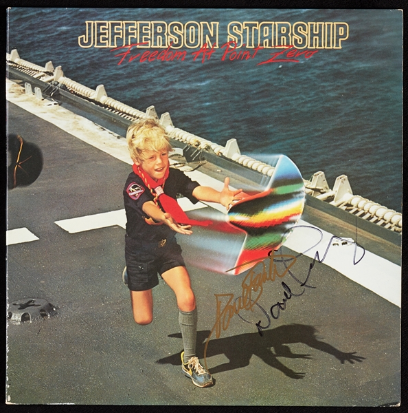 Jefferson Airplane Founding Members Signed Album Pair (2) (JSA)