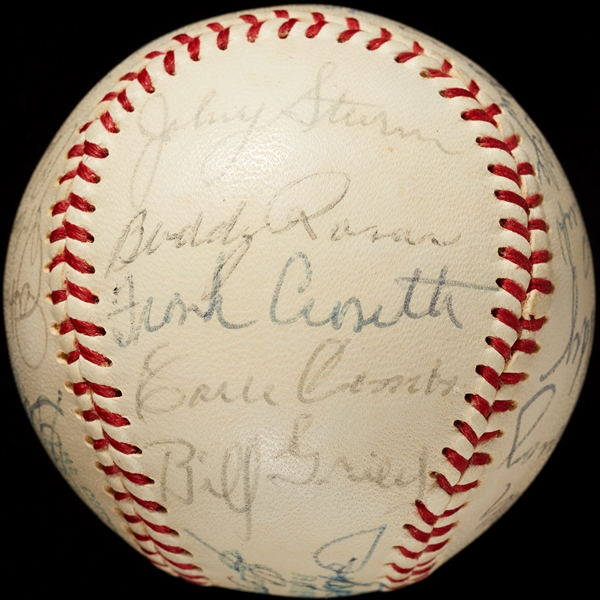 1941 New York Yankees World Champs Reunion Team-Signed OAL Baseball (26) (BAS)