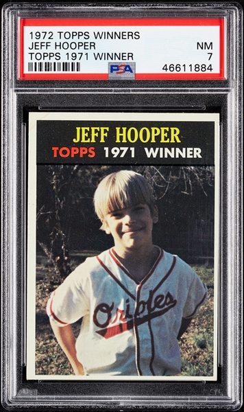 1972 Topps 1971 Winners Jeff Hooper PSA 7