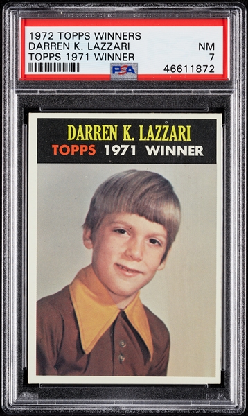 1972 Topps 1971 Winners Darren K. Lazzari PSA 7