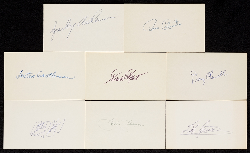 1950-1959 Signed Index Card Collection (630)