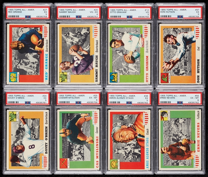 1955 Topps All America Football Partial Set (61/100)
