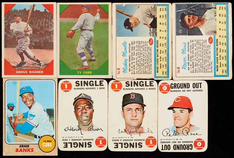 1960-69 Topps, Fleer and Post Baseball Group With Mantle, Aaron and other HOFers (231)