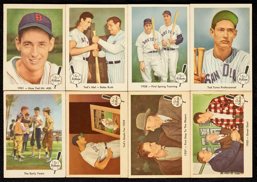 1959 Fleer Baseball Life of Ted Williams Near Set With Extras (71/80)