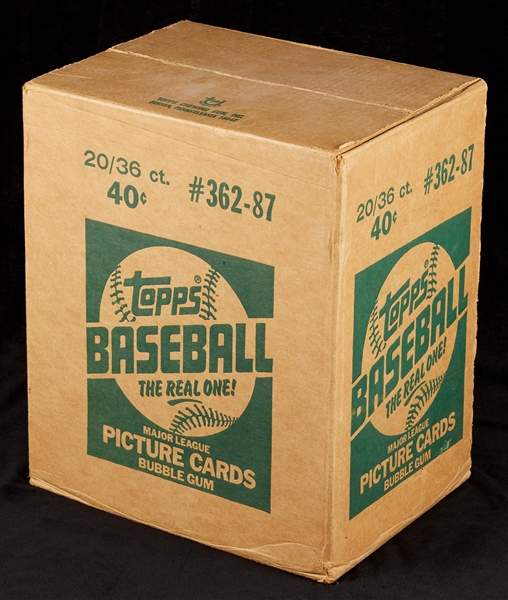 1987 Topps Baseball Unopened Wax Case (20/36)