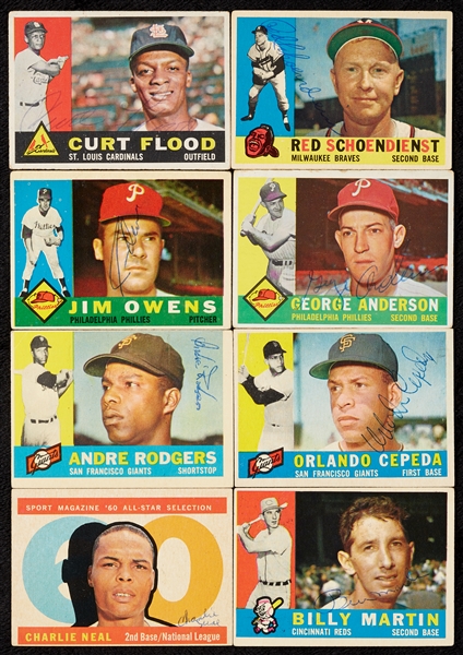 Signed 1960 Topps Baseball Card Group (114)