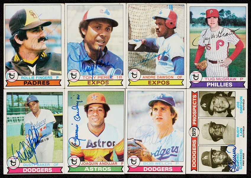 Signed 1979 Topps Baseball Card Group (533)