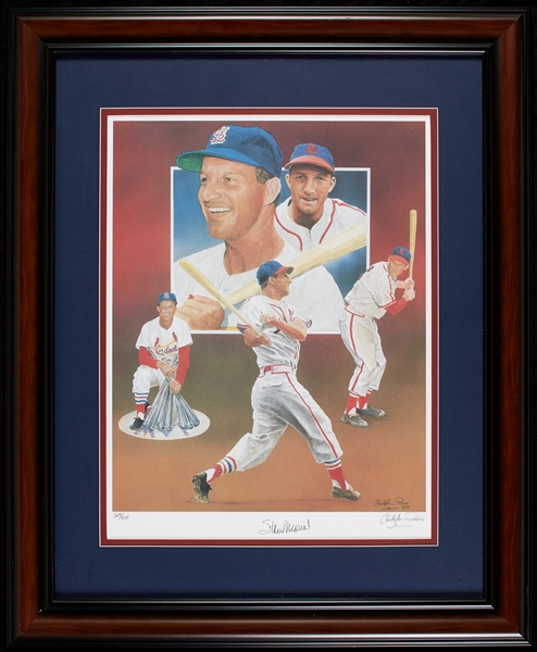Stan Musial Signed Christopher Paluso Lithograph (323/475)