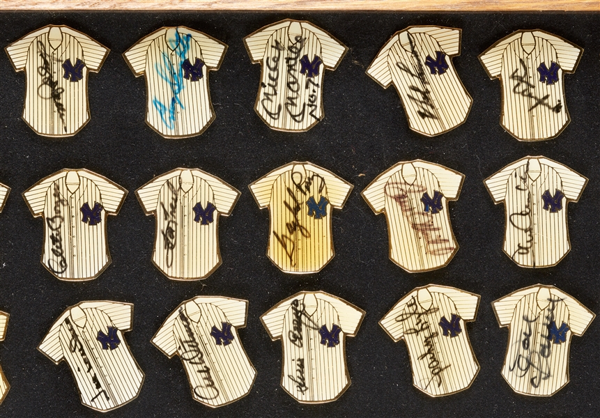 Signed New York Yankees Jersey Pins Collection with Mickey Mantle (194)