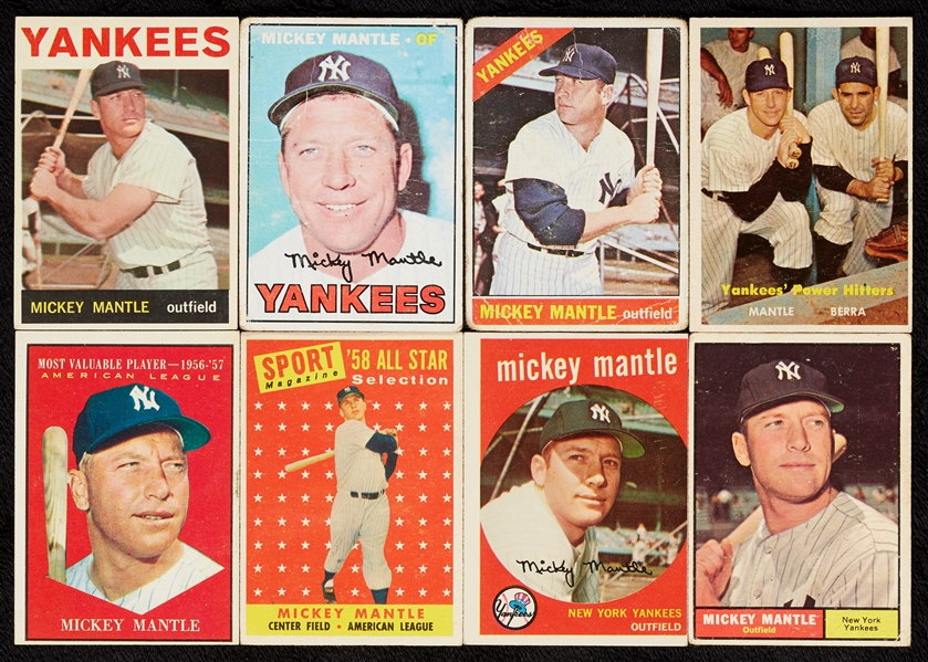 1957-68 Topps Mickey Mantle Regular-Issue Cards and Specials (26)