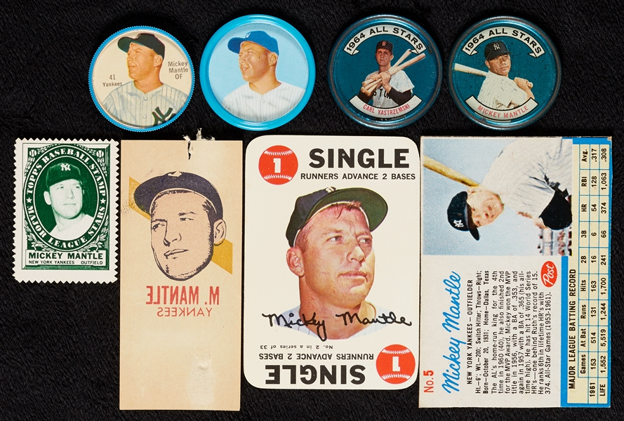 1961-69 Mickey Mantle Topps, Post and Salada (9)