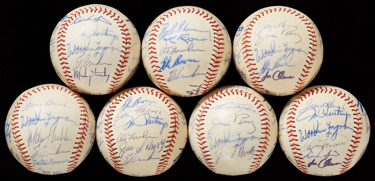 1973 Detroit Tigers Team-Signed Baseball Group (7)
