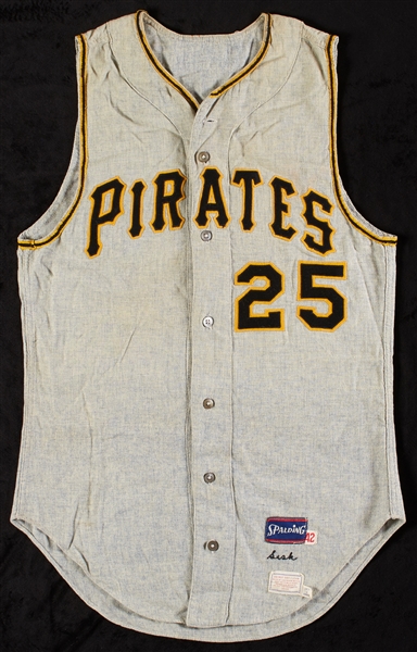 Tommie Sisk 1968 Game-Used Pittsburgh Pirates Road Jersey