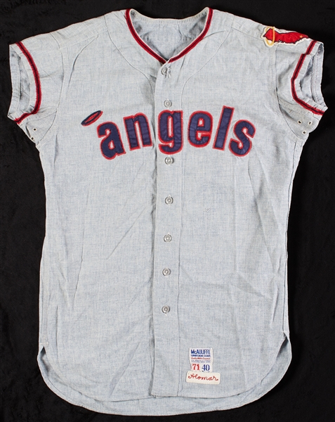 Sandy Alomar 1971 Game-Used California Angels Road Jersey