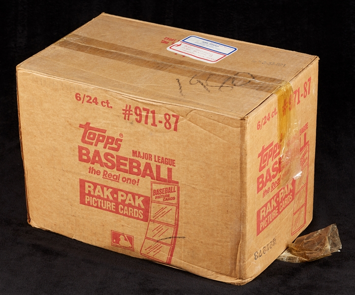 1987 Topps Baseball Rack Pack Sealed Case (6/24)