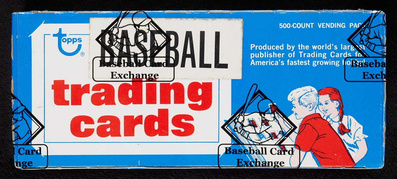 1975 Topps Baseball 1st-2nd Vending Box (500) (Fritsch/BBCE)