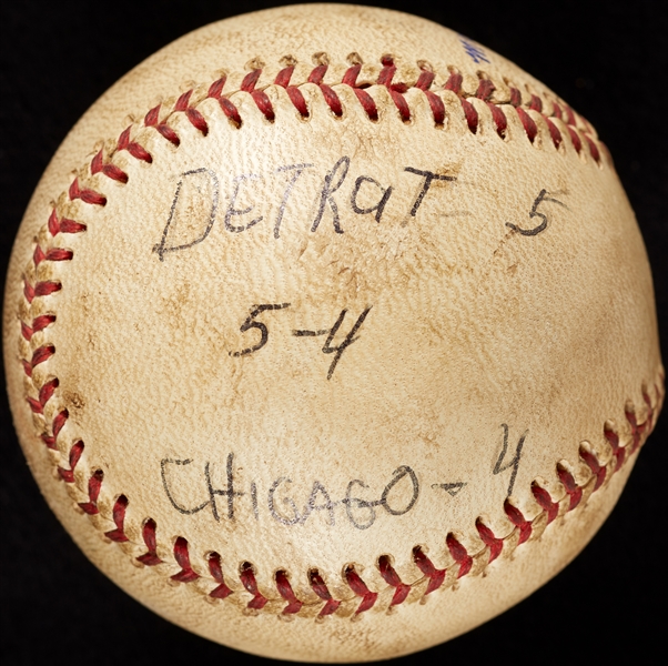 Mickey Lolich Career Win No. 111 Final Out Game-Used Baseball (7/18/1970) (BAS) (Lolich LOA)