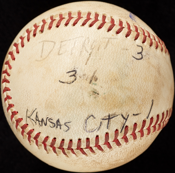 Mickey Lolich Career Win No. 121 Final Out Game-Used Baseball (5/7/1971) (BAS) (Lolich LOA)
