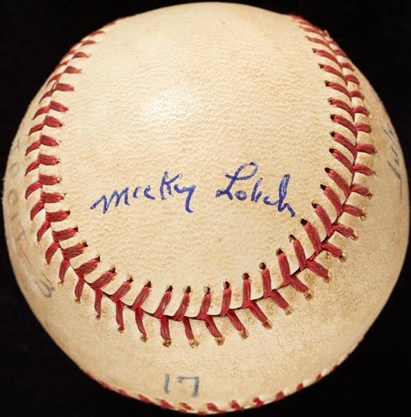 Mickey Lolich Career Win No. 158 Final Out Game-Used Baseball (7/21/1972) (BAS) (Lolich LOA)