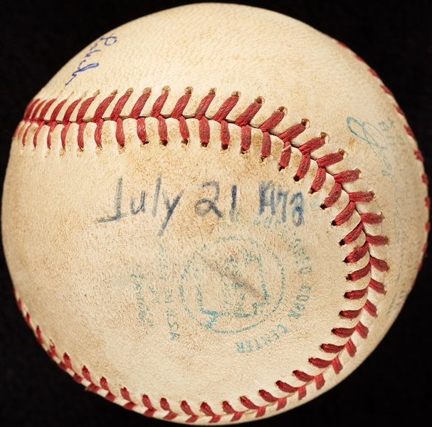 Mickey Lolich Career Win No. 158 Final Out Game-Used Baseball (7/21/1972) (BAS) (Lolich LOA)