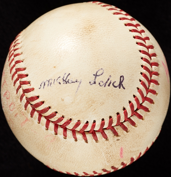 Mickey Lolich Career Win No. 164 Final Out Game-Used Baseball (4/16/1973) (BAS) (Lolich LOA)