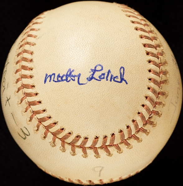 Mickey Lolich Career Win No. 188 Final Out Game-Used Baseball (6/21/1974) (BAS) (Lolich LOA)