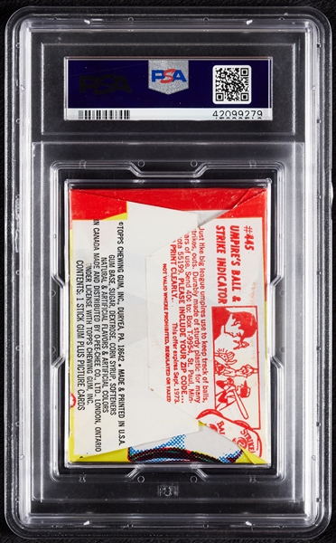 1973 Topps Baseball 4th Series Wax Pack (Graded PSA 9)
