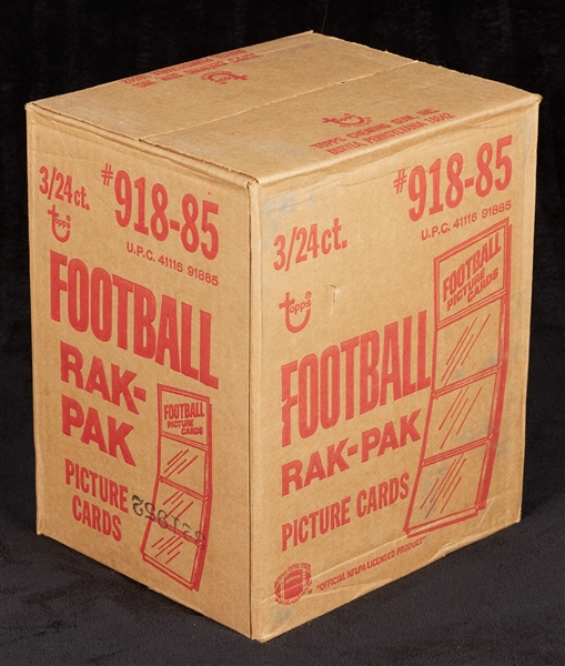 1985 Topps Football Rack Box Case (3/24)