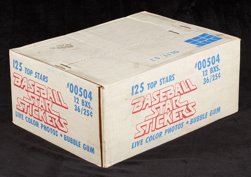 1981 Fleer Baseball Star Stickers Unopened Wax Case (12/36)