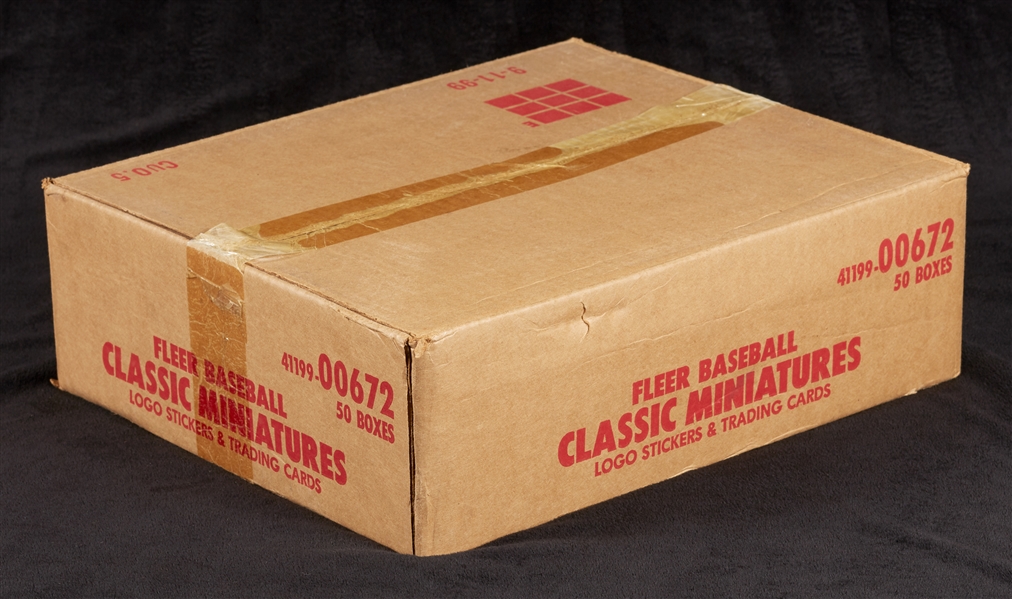1986 Fleer Baseball Classic Miniatures Case (50)