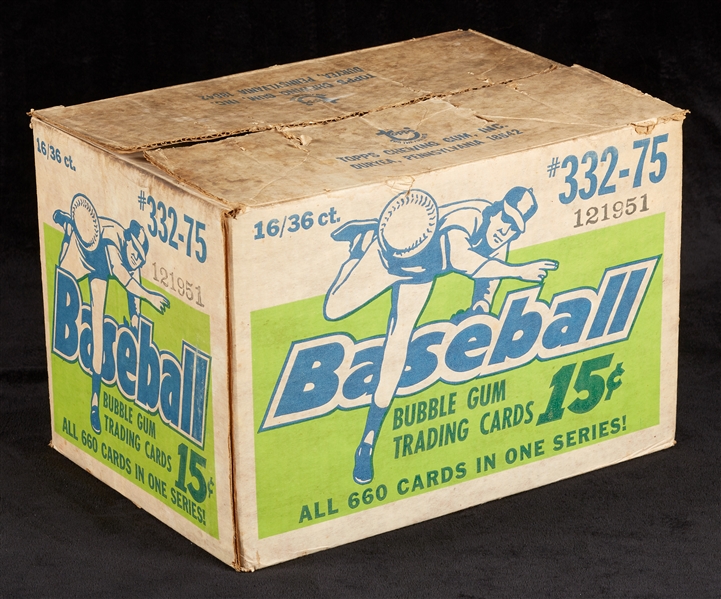 1975 Topps Baseball Wax Box Empty Case