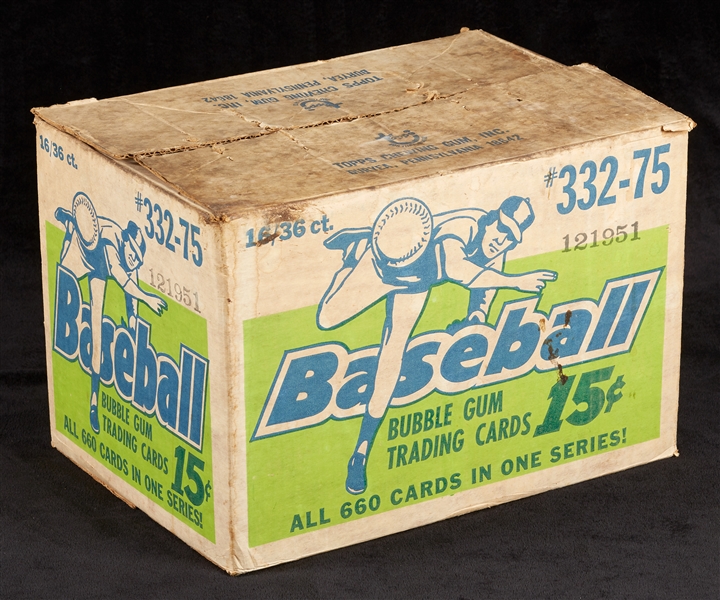1975 Topps Baseball Wax Box Empty Case