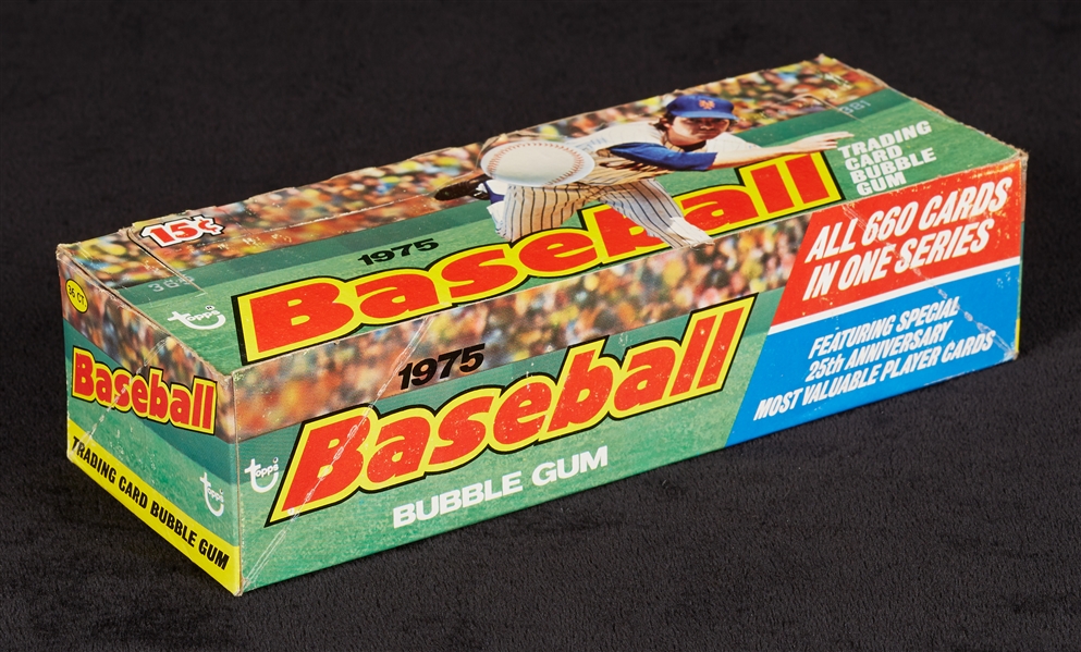 1975 Topps Baseball Empty Wax Display Box