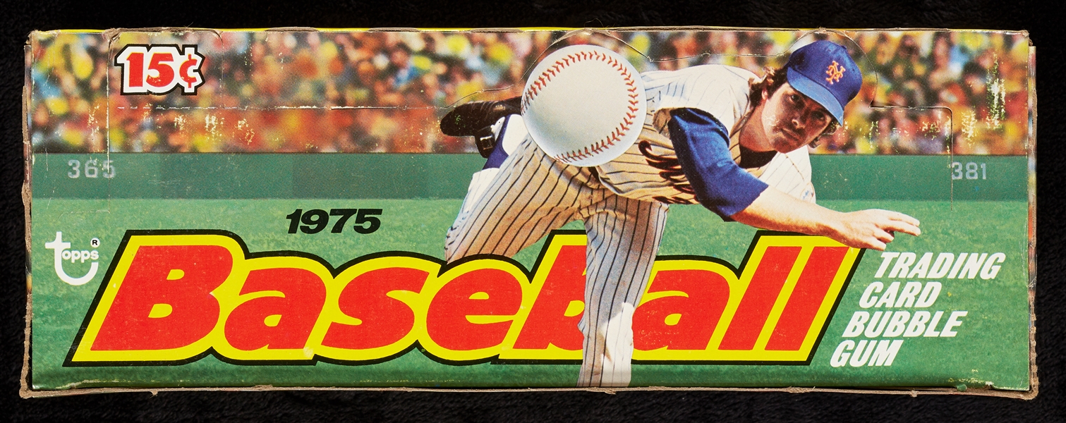 1975 Topps Baseball Empty Wax Display Box