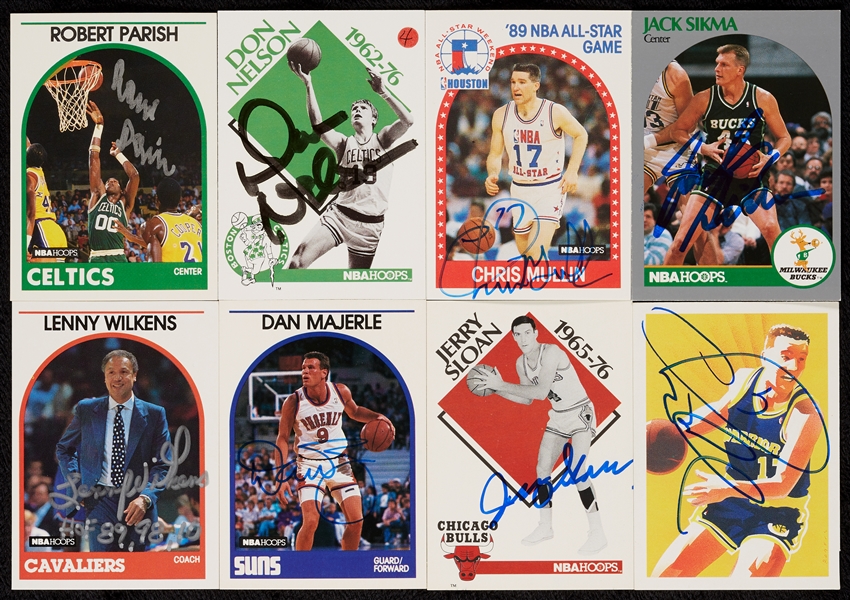 Signed 1989-90 and 1990-91 Hoops Card Collection (190)