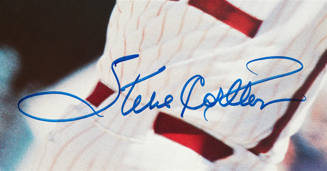 Steve Carlton & George Brett Signed Posters Pair (2)