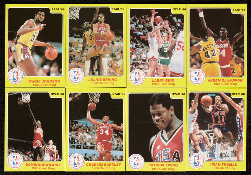 1986 Star Co. Court Kings Set with Michael Jordan BGS 8 (33)